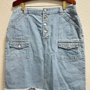 Denim  cargo Skirt size 12